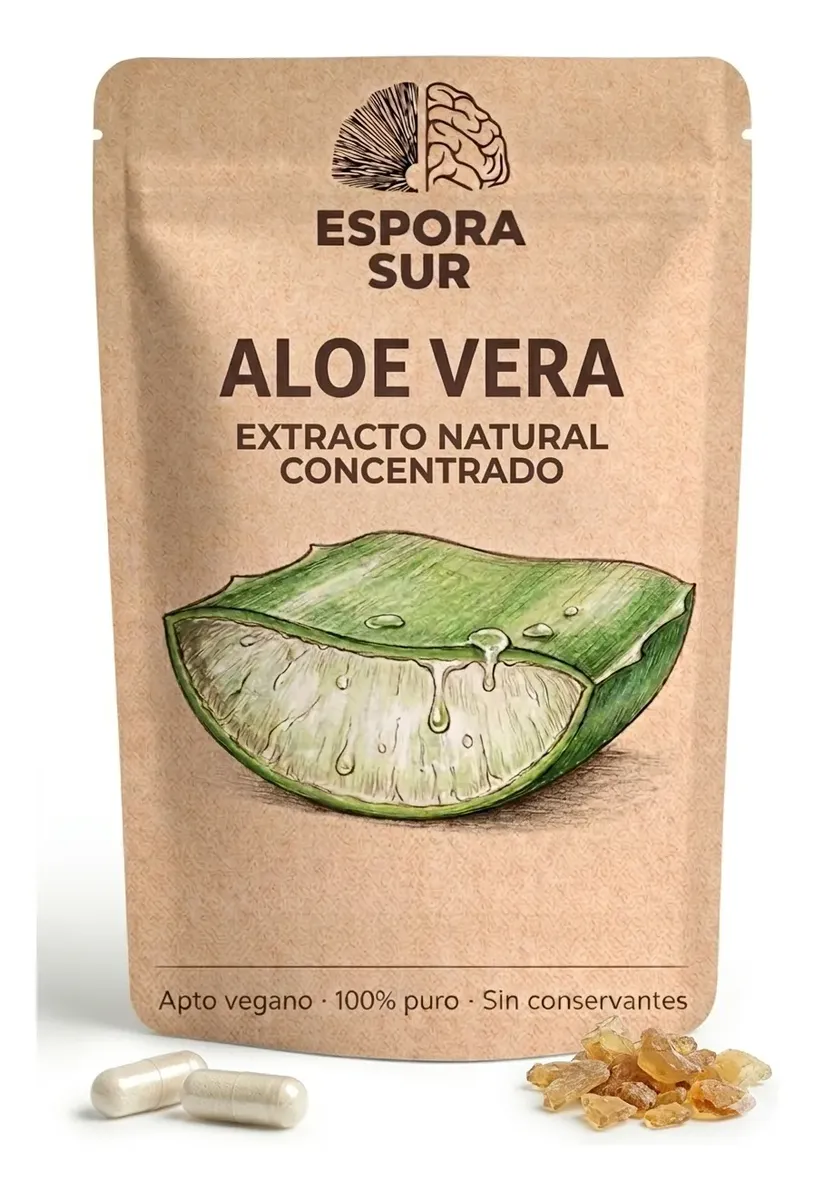 Aloe Vera Extracto Concentrado Natual Capsulas X60u 500mg