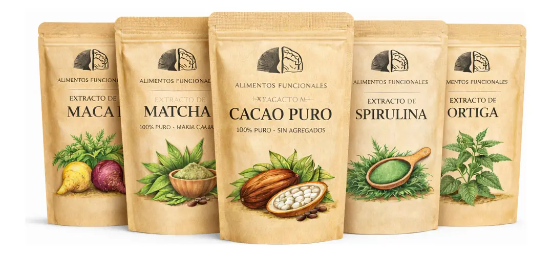 Pack X 5 Superalimentos Matcha, Cacao + Formula Sinergica