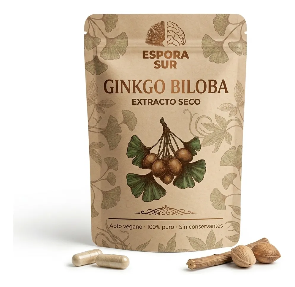 Ginkgo Biloba Cápsula Extracto Concentrado Premium 60u 500mg