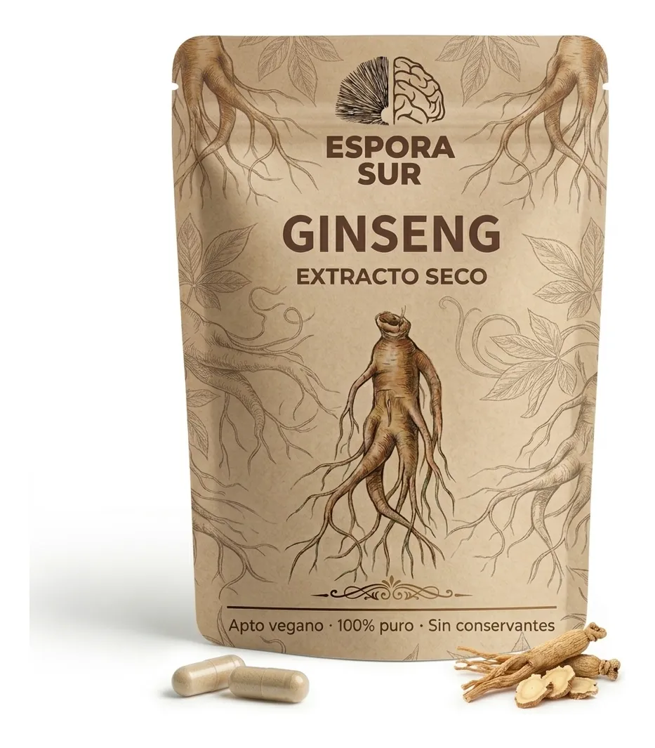 Ginseng Extracto Concentrado Natural X60 Capsulas 500mg