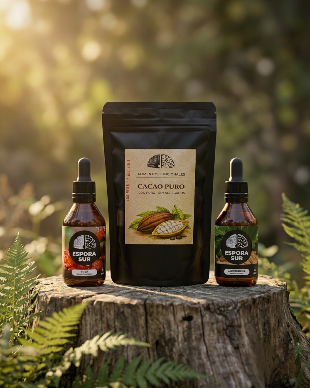 Alternative view of Kit Calma - Reishi, Ashwagandha + Cacao en polvo de regalo