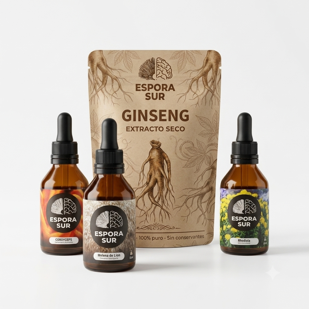 Alternative view of Combo Energía - Cordyceps, Melena de León, Rhodiola + Ginseng de regalo